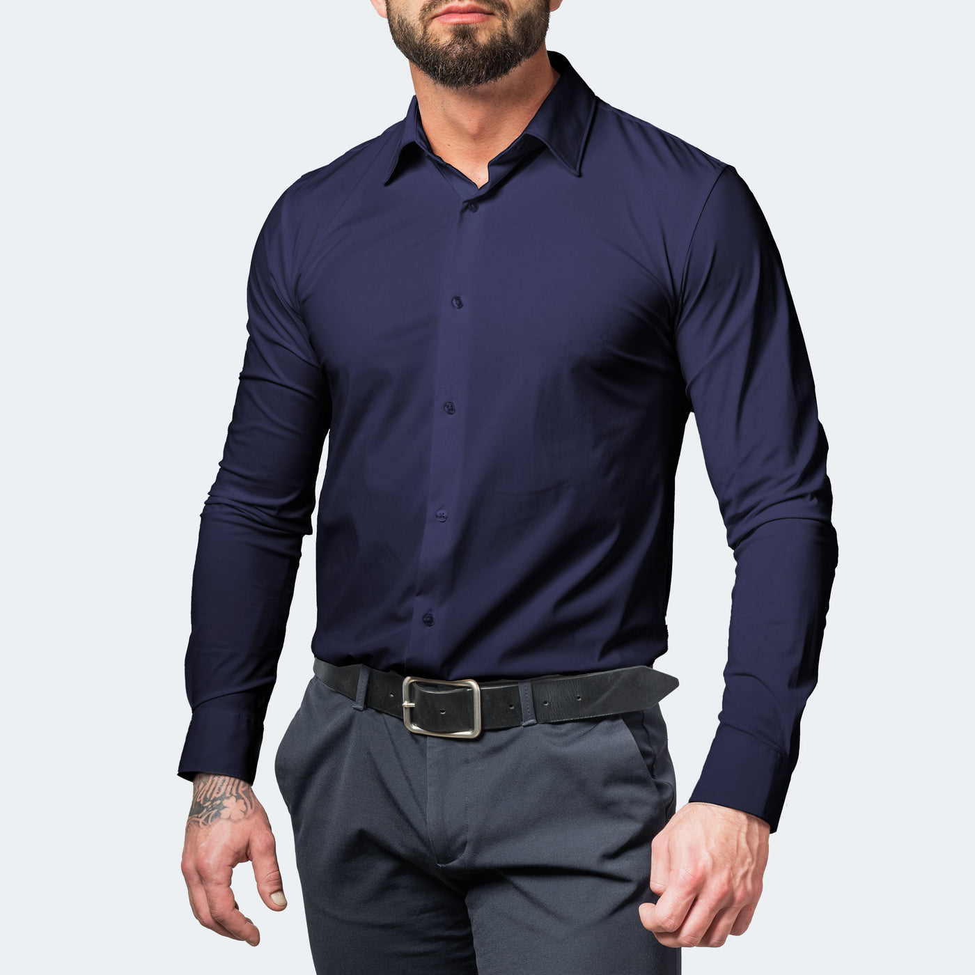 Alexander Chemise Extensible – Élégance sans faux plis pour un style impeccable