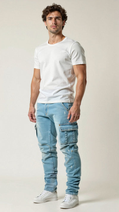 Casper Cargo-Jeans – Confort stretch et style moderne avec poches fonctionnelles