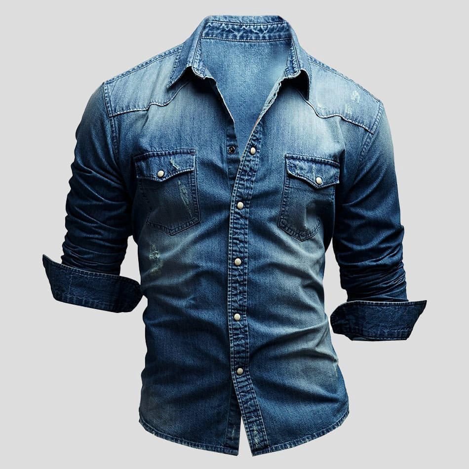 Cedric Chemise en Denim – Style Intemporel et Confort Robuste