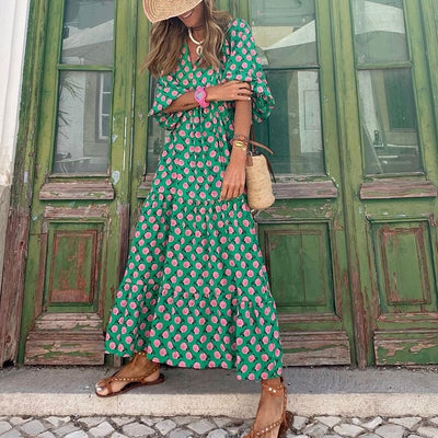 Robe Isabell Maxi – Élégance fluide et féminine pour toutes les occasions