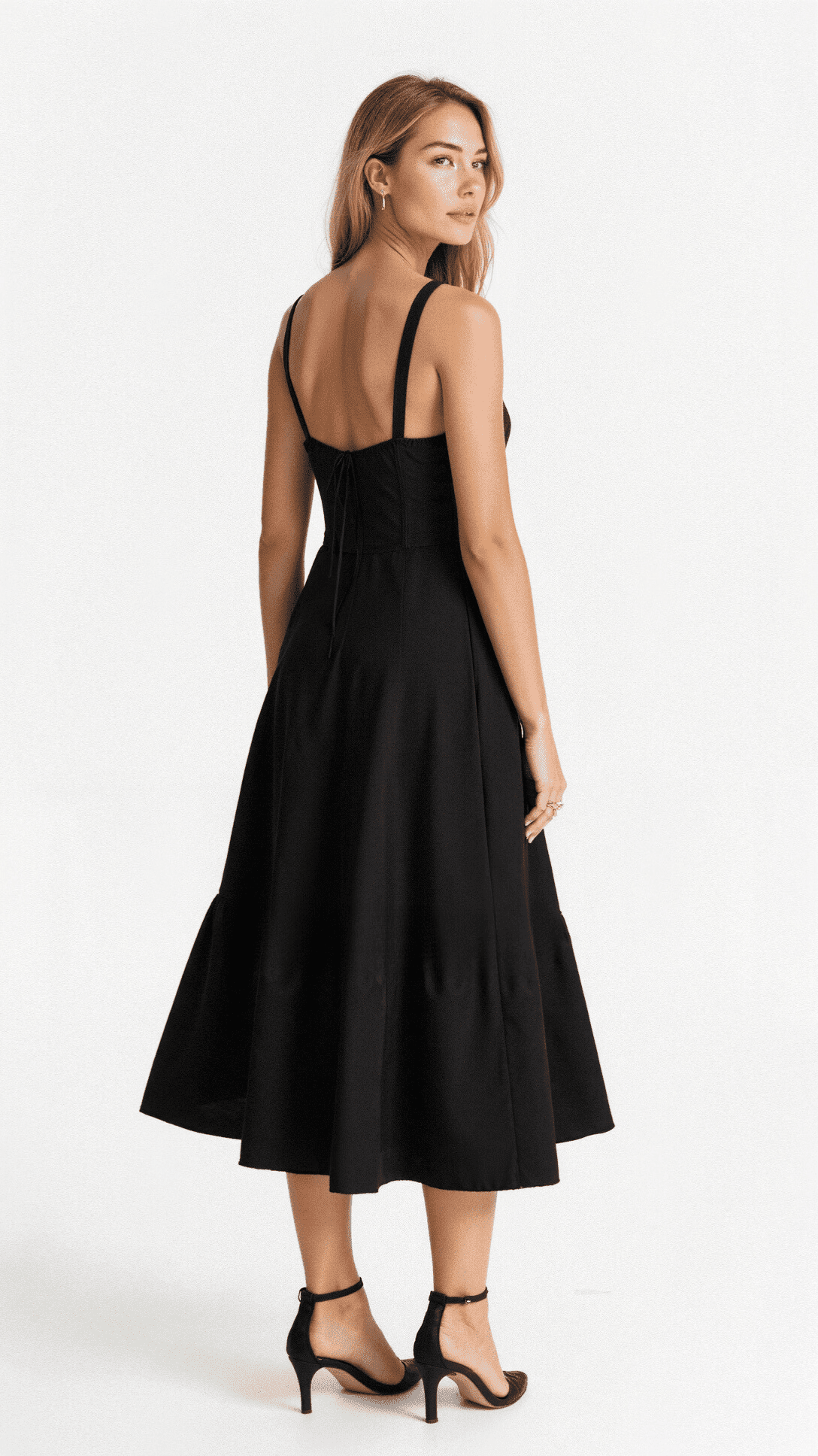 Kiana Robe Midi Corset – Silhouette élégante et coupe fluide pour toutes occasions