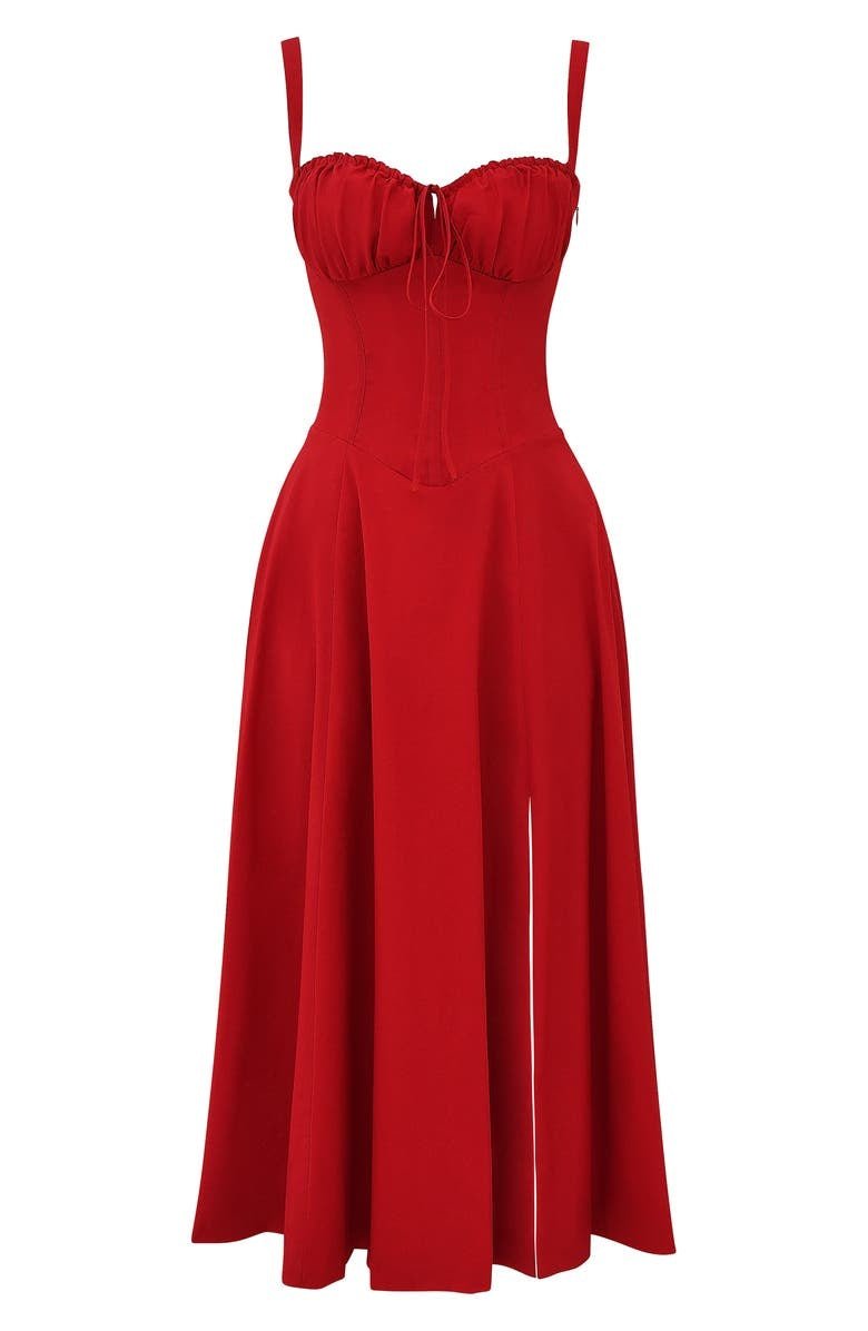 Kiana Robe Midi Corset – Silhouette élégante et coupe fluide pour toutes occasions