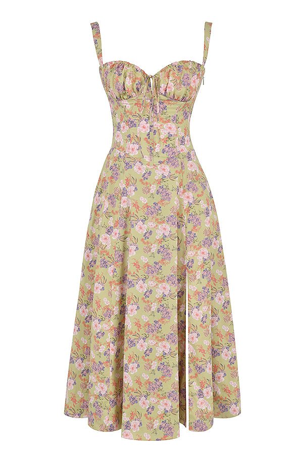 Kiana Robe Midi Corset – Silhouette élégante et coupe fluide pour toutes occasions
