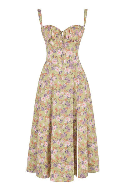 Kiana Robe Midi Corset – Silhouette élégante et coupe fluide pour toutes occasions