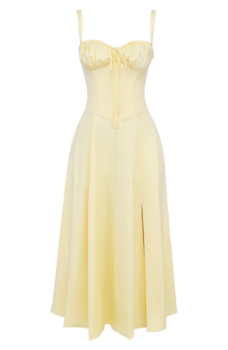 Kiana Robe Midi Corset – Silhouette élégante et coupe fluide pour toutes occasions