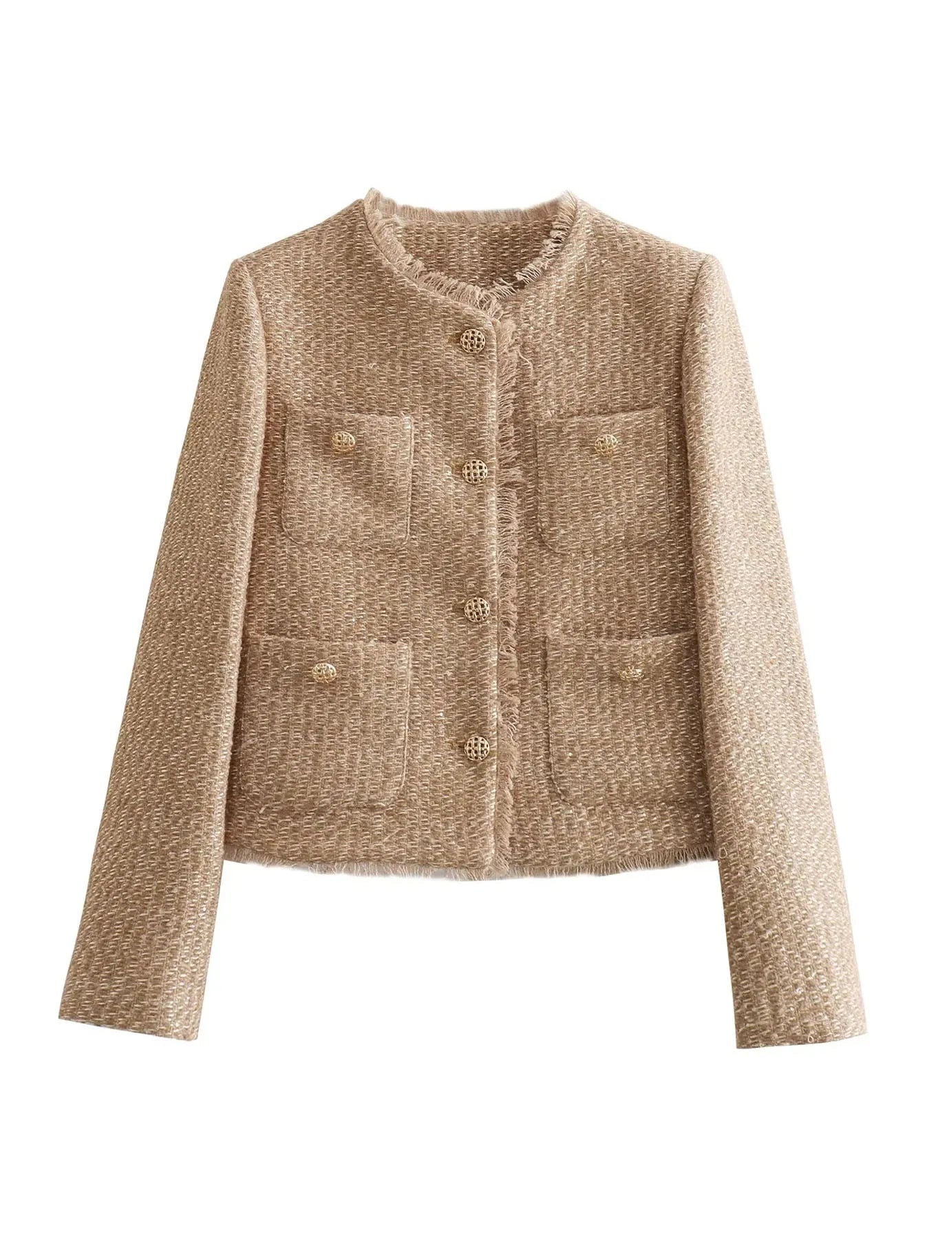 Blazer en Tweed Melinda – Élégance classique avec une touche de modernité