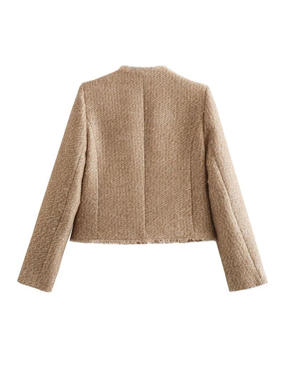 Blazer en Tweed Melinda – Élégance classique avec une touche de modernité