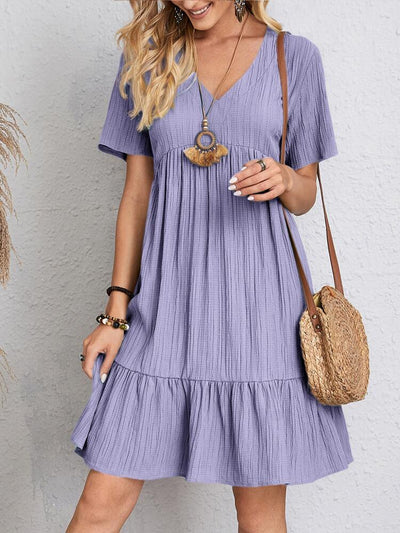 Robe Phoebe Plissée – Confort décontracté et style aérien pour tous les jours