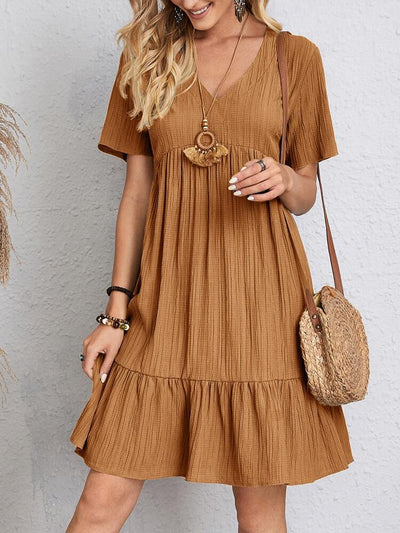 Robe Phoebe Plissée – Confort décontracté et style aérien pour tous les jours