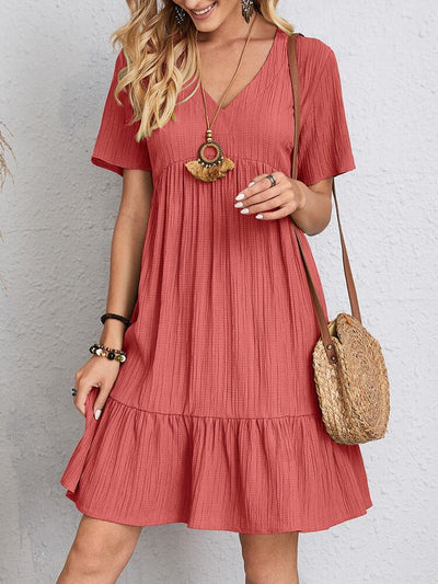 Robe Phoebe Plissée – Confort décontracté et style aérien pour tous les jours