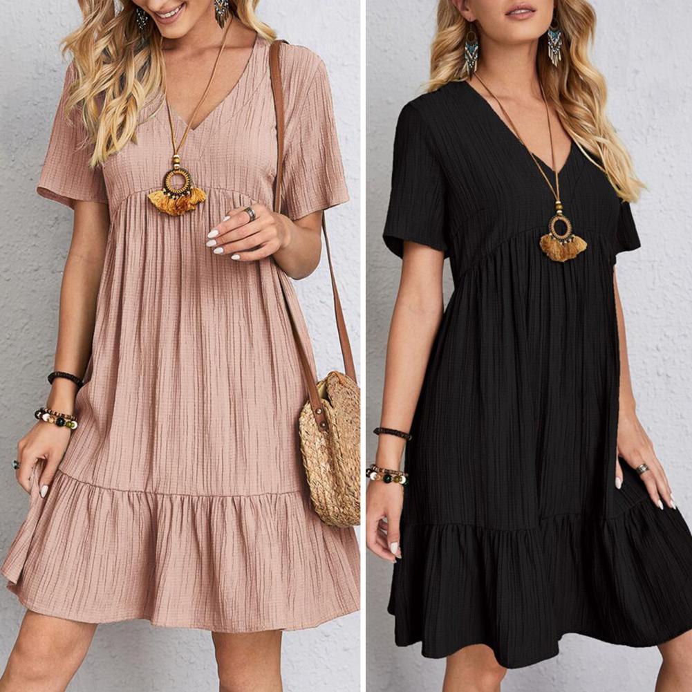 Robe Phoebe Plissée – Confort décontracté et style aérien pour tous les jours