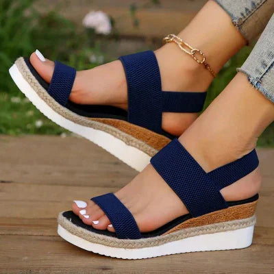 Sandales Elliana à Bride de Cheville Extensible – Confort et style tout au long de la journée